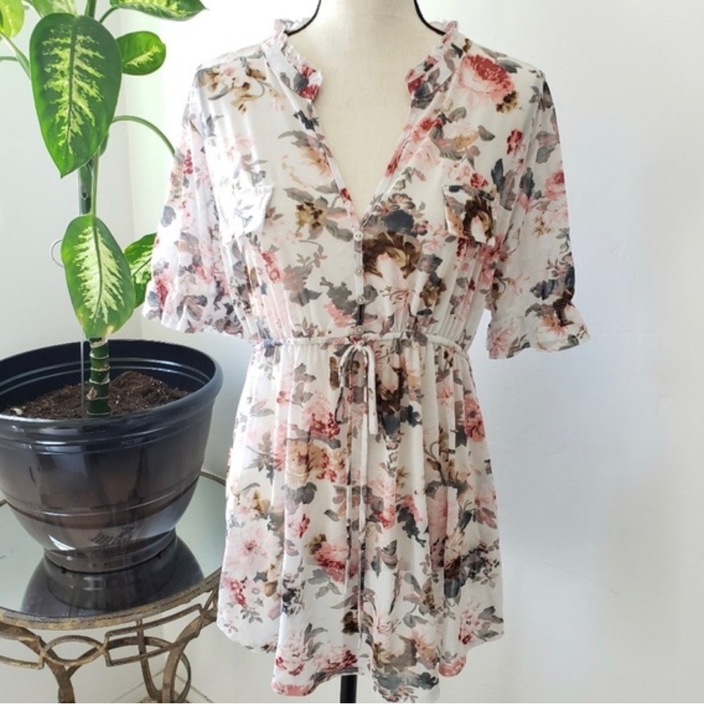 Siren Lily Floral Maternity Top Floral 🌛